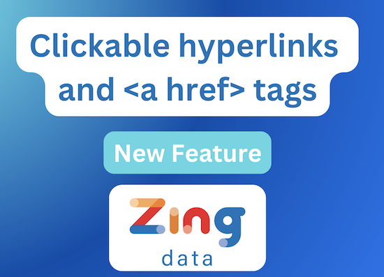 Clickable Hyperlinks and Ahref Fields