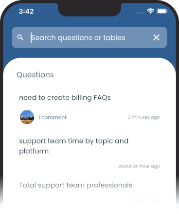 Ask questions with natural language, powered by OpenAI